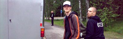 Kai-Pekka ja Teppo Velin valmistautuvat yhteiseen retkeen.